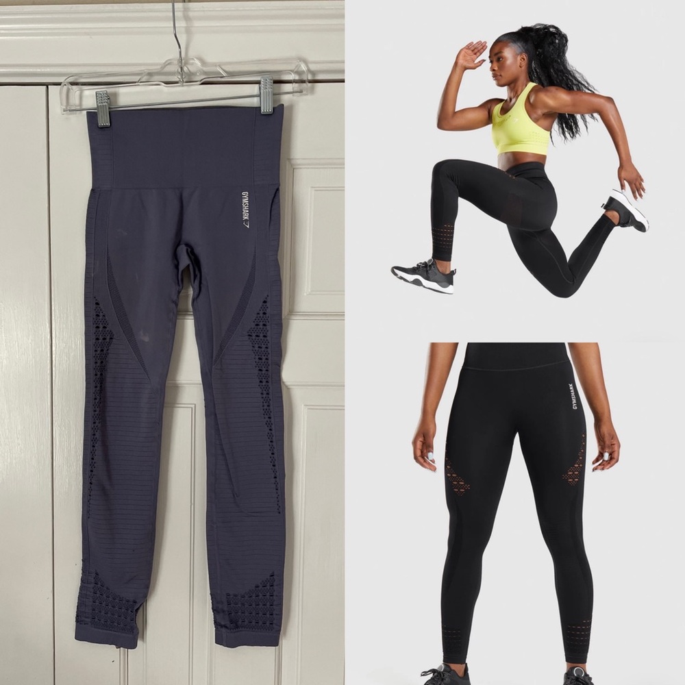 Gymshark High Rise Leggings Purple Plum Seamless Size XS